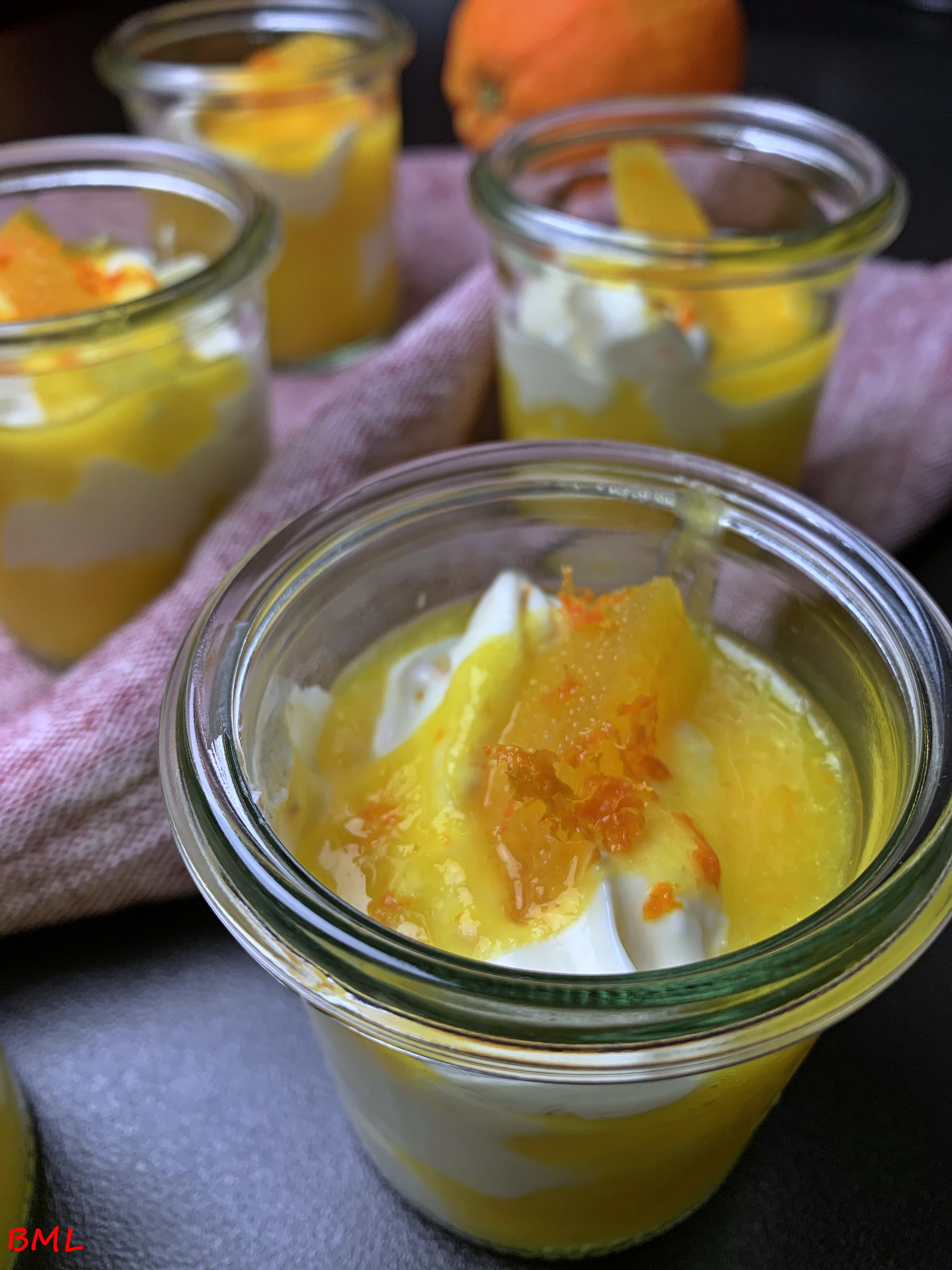 Orangen-Schicht-Dessert im Glas…kleine Leckerei | Backen mit Leidenschaft