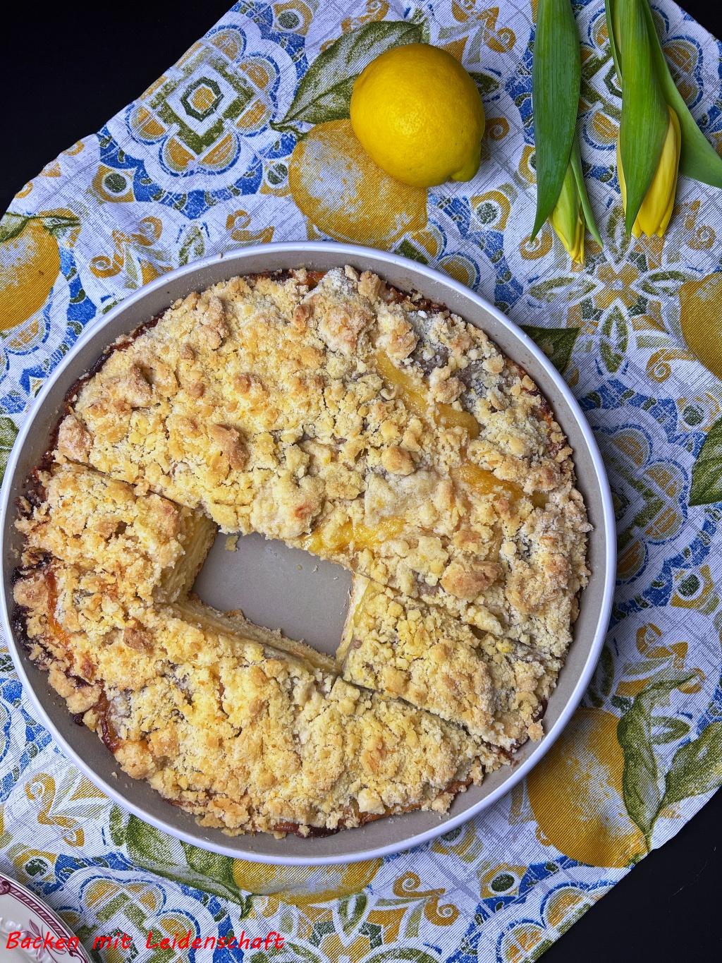 Lemon Curd-Streuselkuchen mit Banane…#synchronbacken im Januar | Backen ...